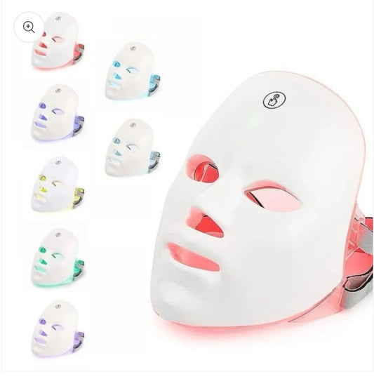 Portable 7-Color LED Cordless Face Mask