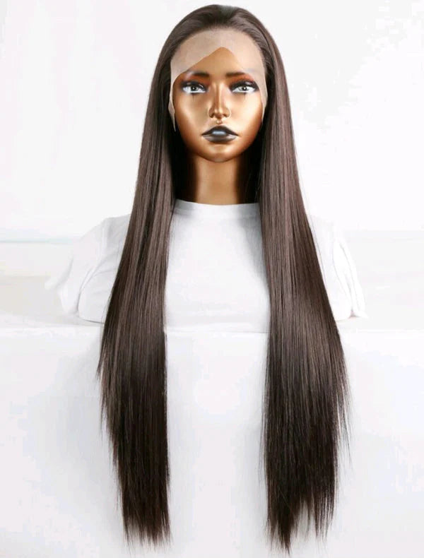 Lace Front Wig (human blend) 24 inch