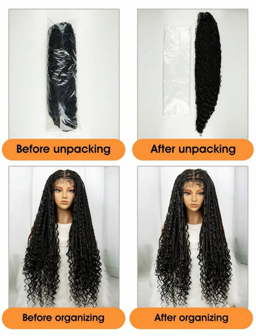 Goddess Braids Japan made natural fibers 30 inch