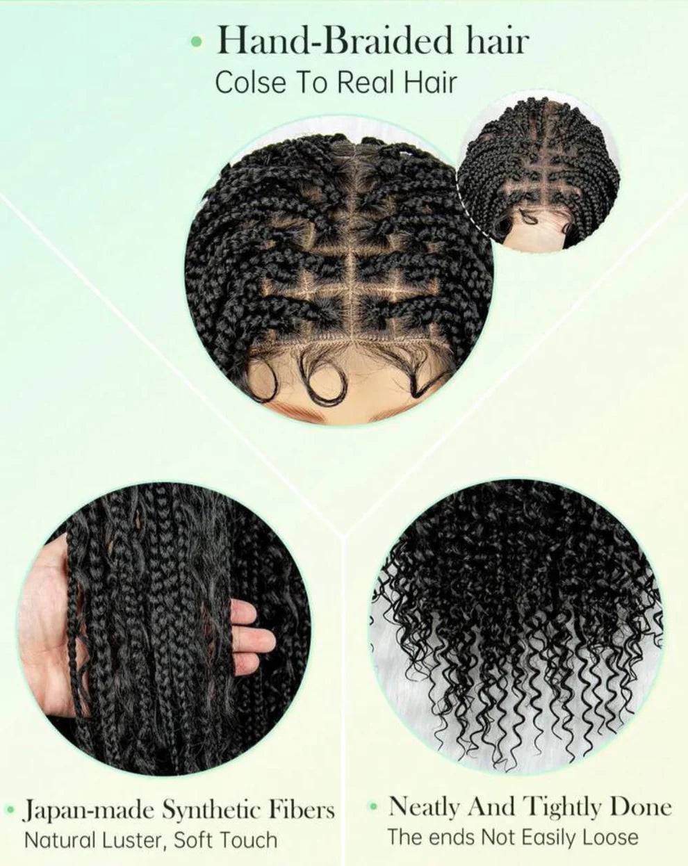 Goddess Braids Japan made natural fibers 30 inch