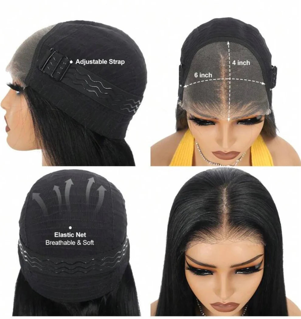 Gloria Straight Wig(human blend) High Quality 24 inch