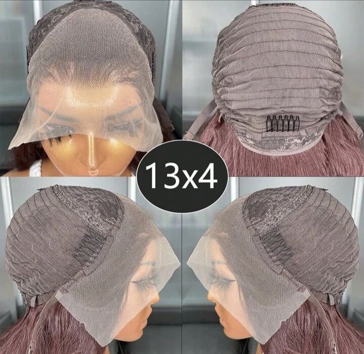 Long Body Wave Glueless Kanekalon Wig(human blend) 22 inch Heat resistant