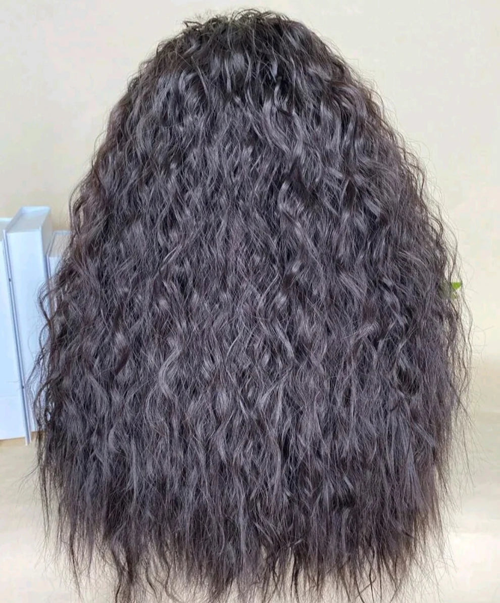 Dark brown headband Human Hair 20 inch + FREE  Hair Wax Stick Set