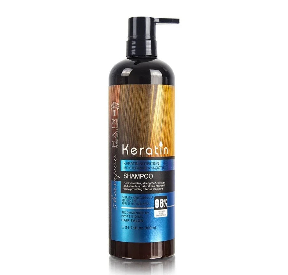Keratin Hair Shampoo, Conditioner and Mask Set